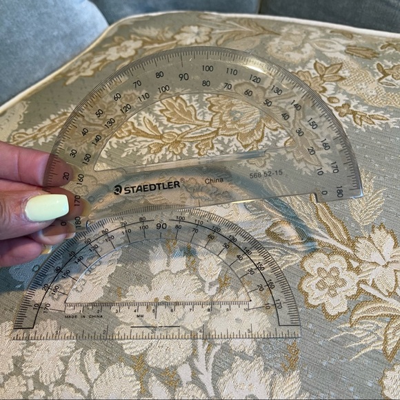 Bundle of 2 Plastic Protractors - Picture 2 of 3